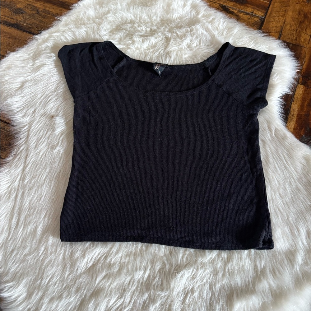 Forever 21 Black Crop Top